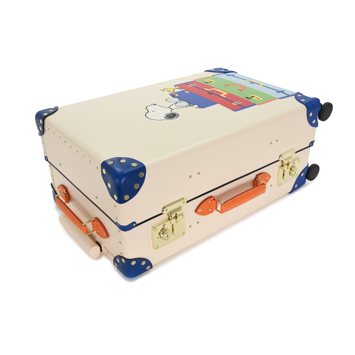 Peanuts · Medium Check-In - 4 Wheels | Ivory/Blue - GLOBE-TROTTER