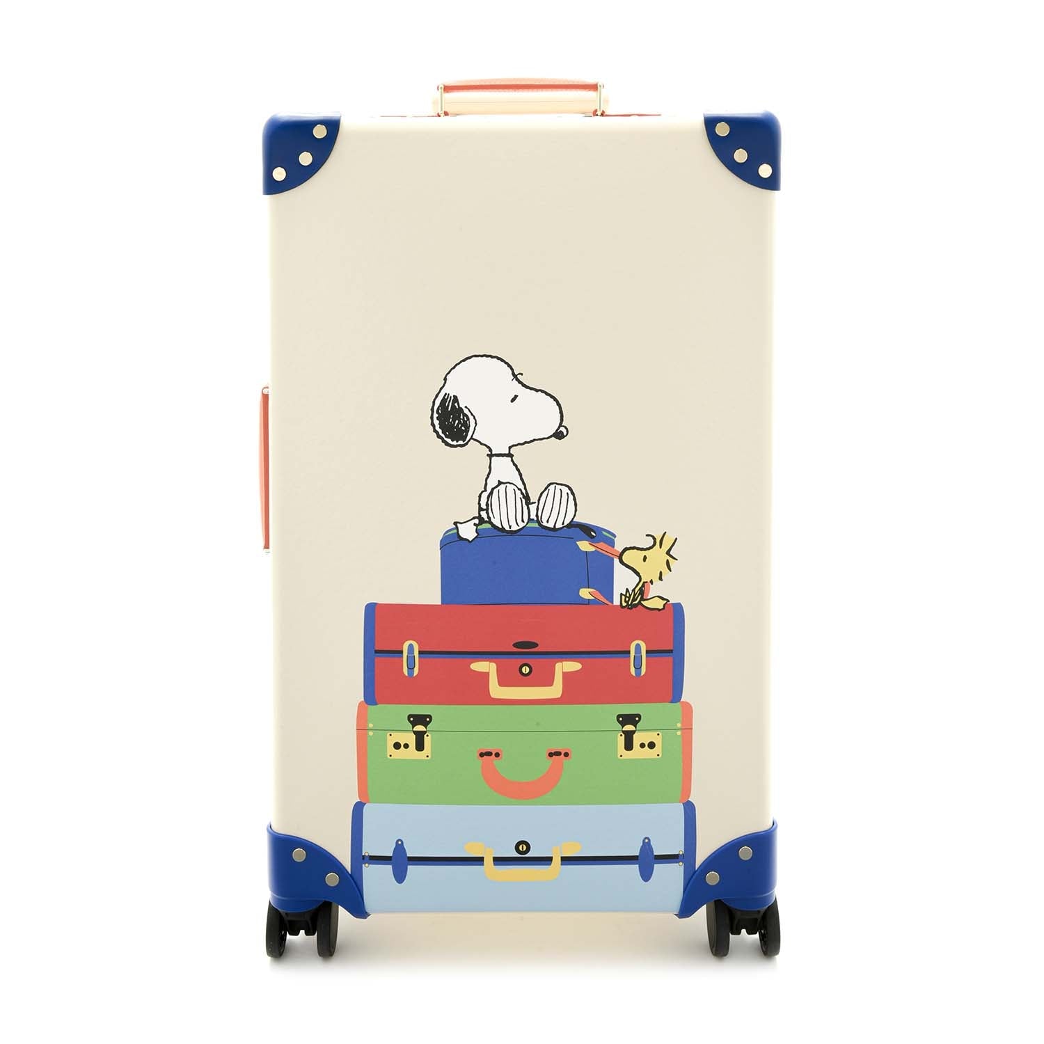 Peanuts · Medium Check-In - 4 Wheels | Ivory/Blue - GLOBE-TROTTER