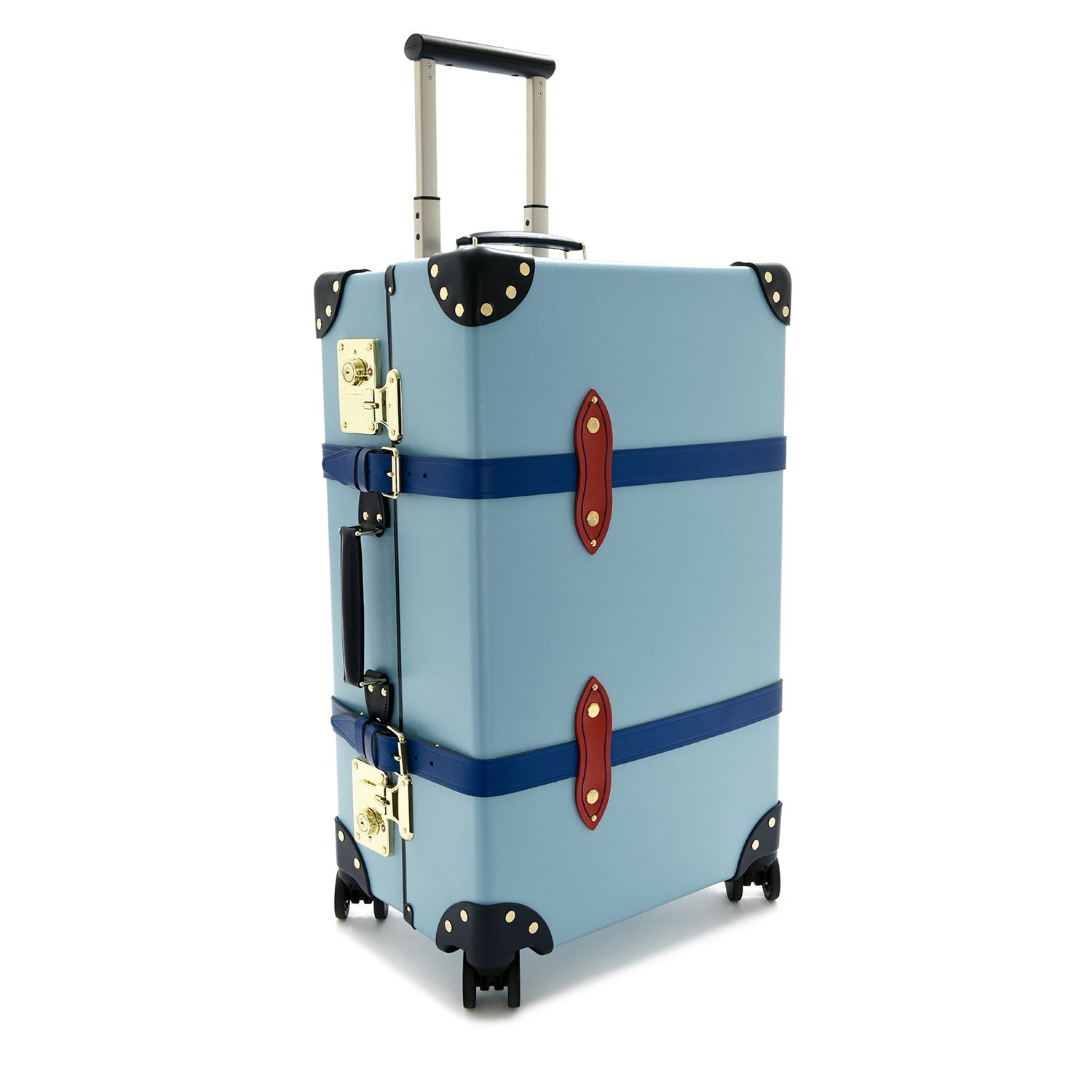 Peanuts · Medium Check-In - 4 Wheels | Pastel Blue/Red/Gold