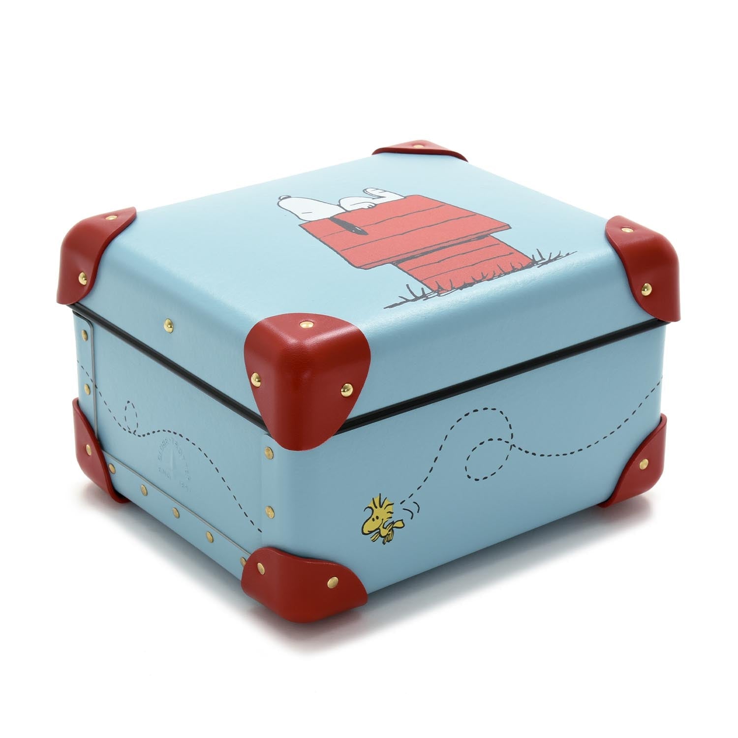 Peanuts · Small Storage Box | Linus Blue/Red - GLOBE-TROTTER