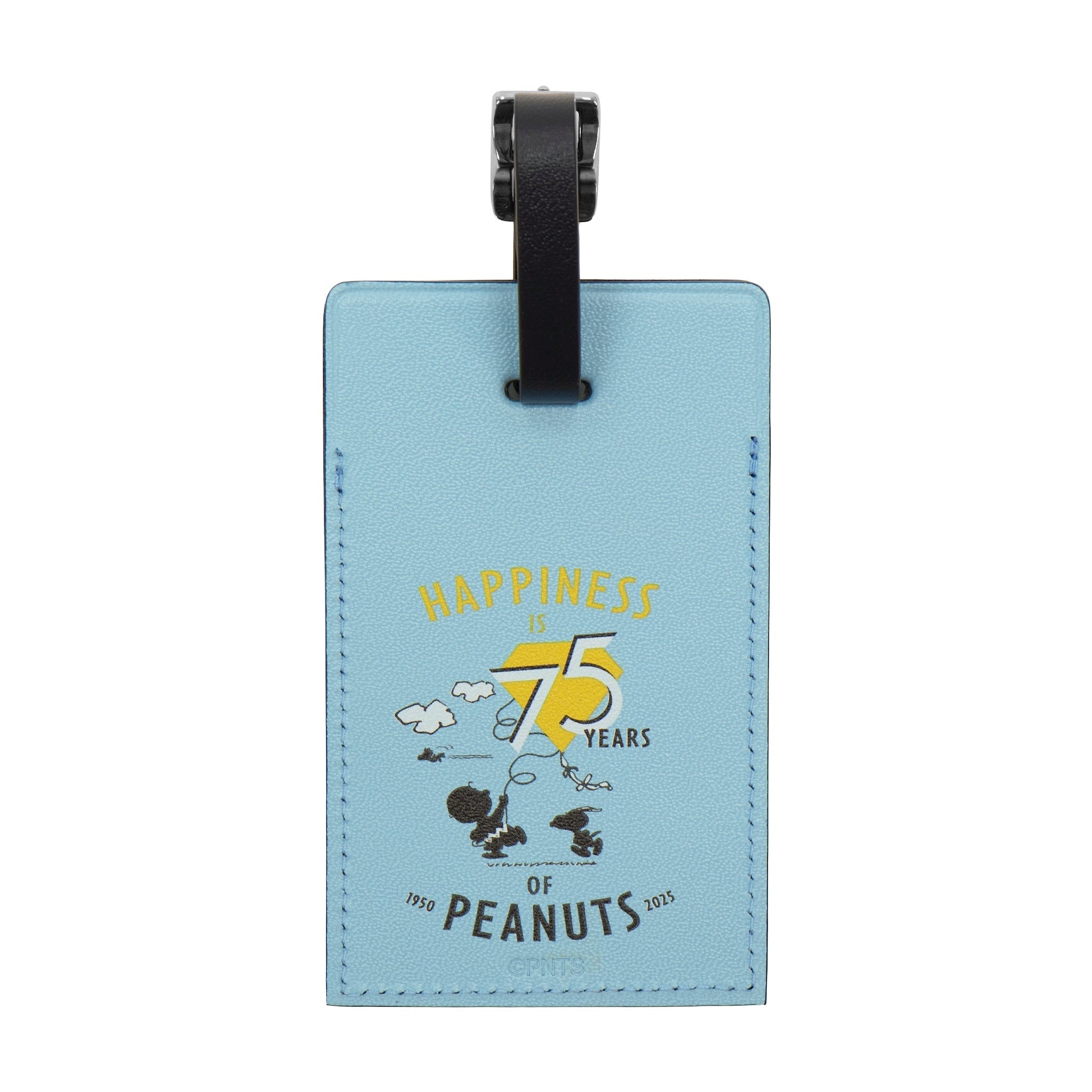 Peanuts 75th Anniversary · Luggage Tag | Pastel Blue/Navy/Chrome