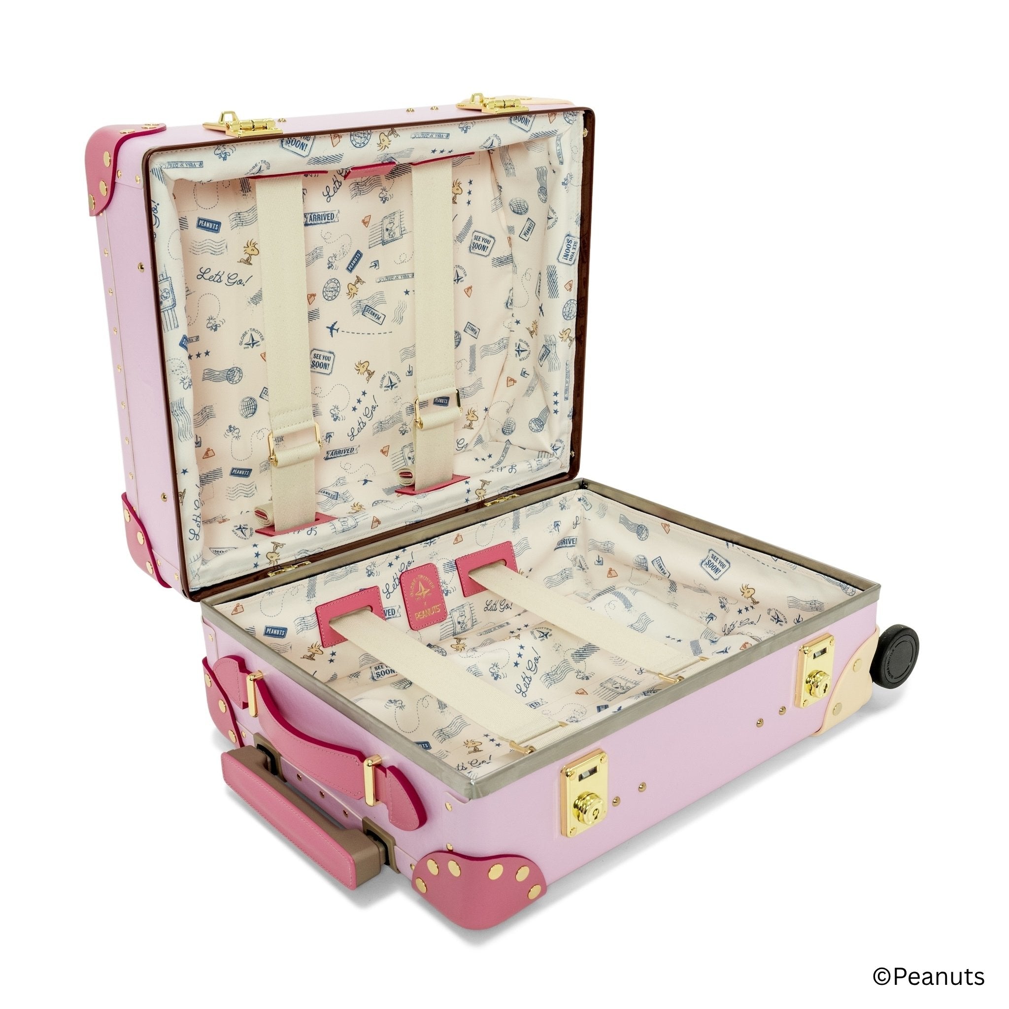 Peanuts · Mini Carry-On - 4 Wheels | Pink/Pink/Gold