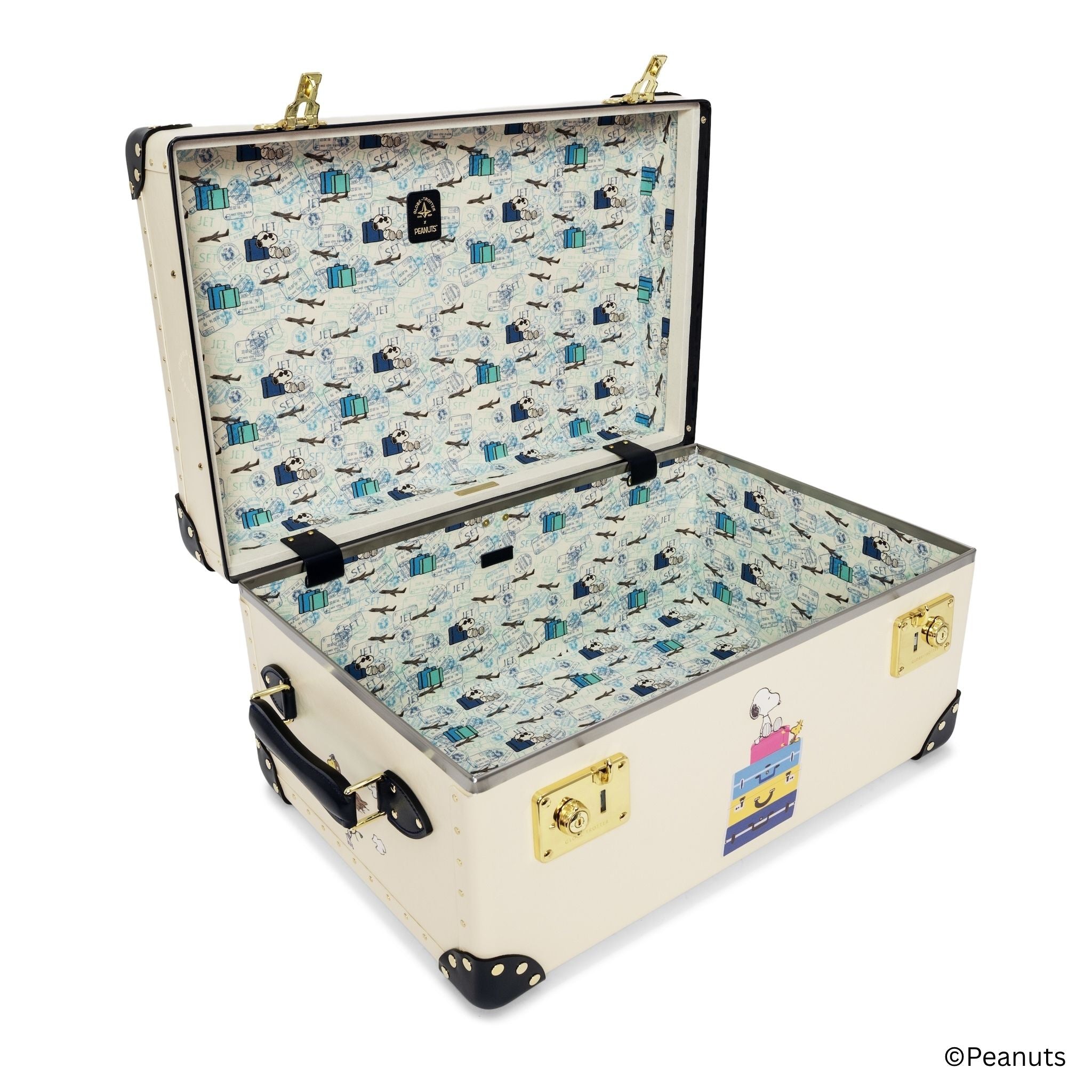 Peanuts · Toy Trunk | Ivory/Navy/Chrome