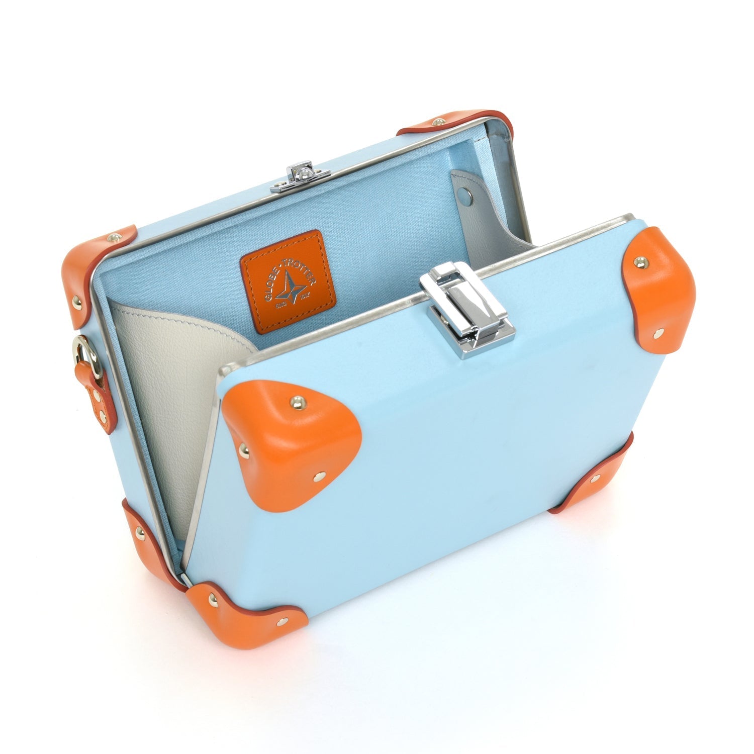 Pop · Miniature Case | Pastel Blue/Pumpkin - GLOBE-TROTTER