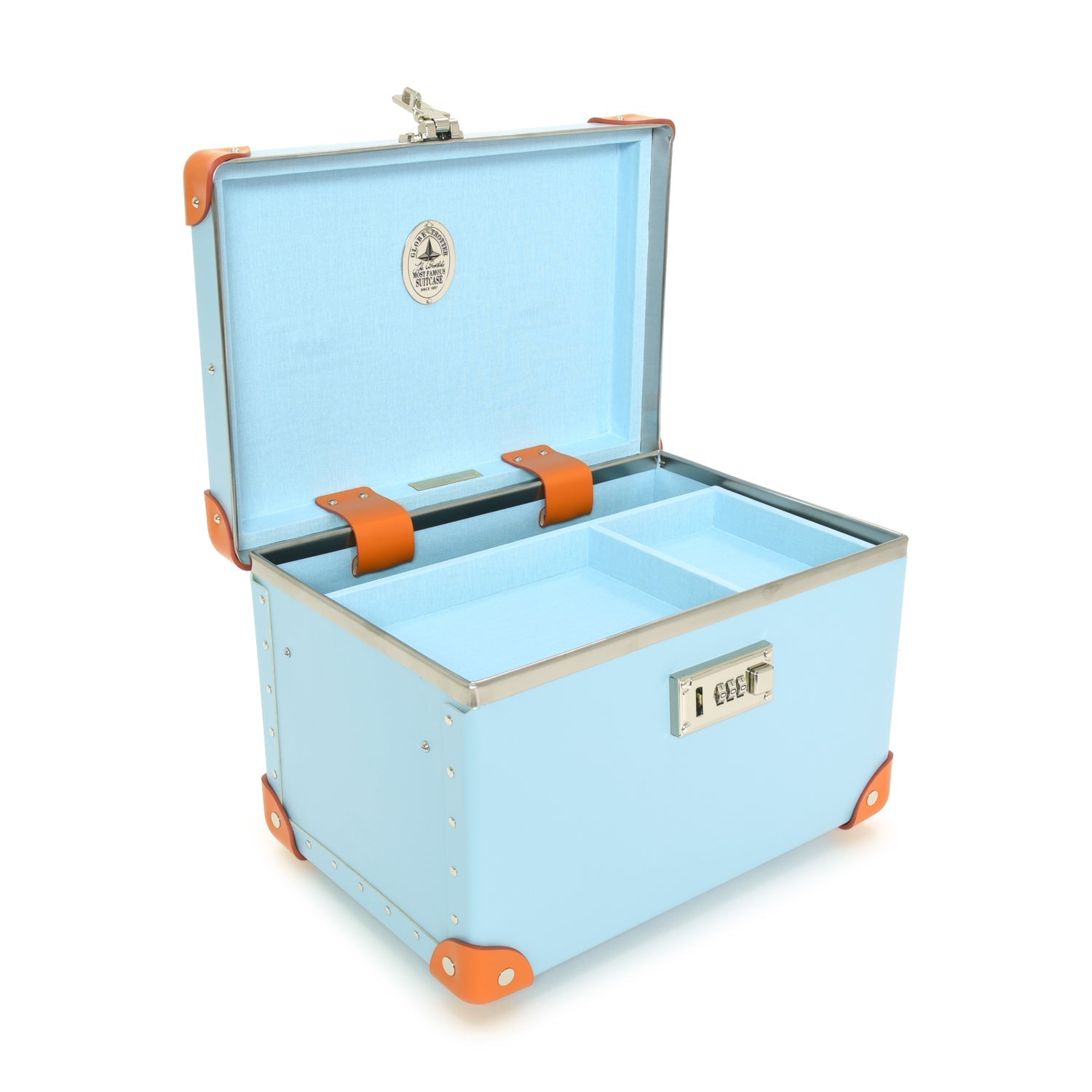 Pop · Vanity Case | Pastel Blue/Pumpkin - GLOBE-TROTTER