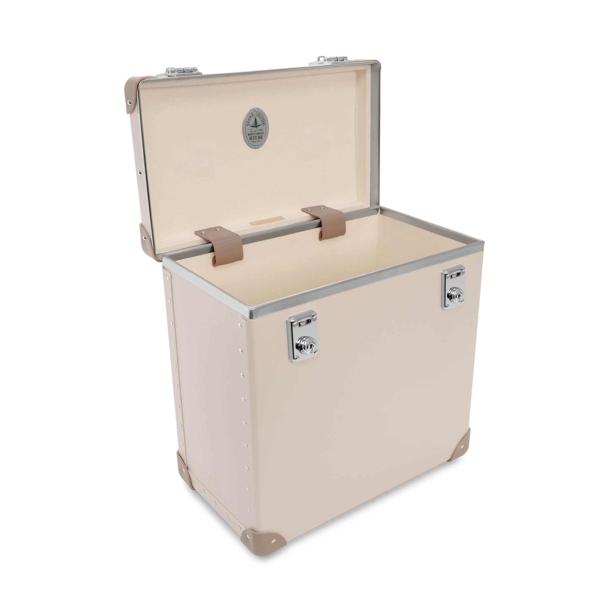 Home Collection · Vinyl Record Case | Chalk/Moss/Chrome