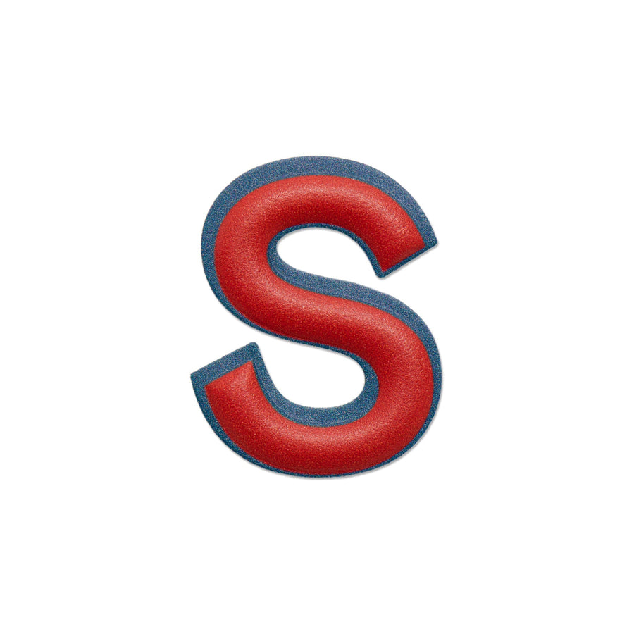 Alphabet · Leather Sticker | Red/Petrol Blue | S – first image