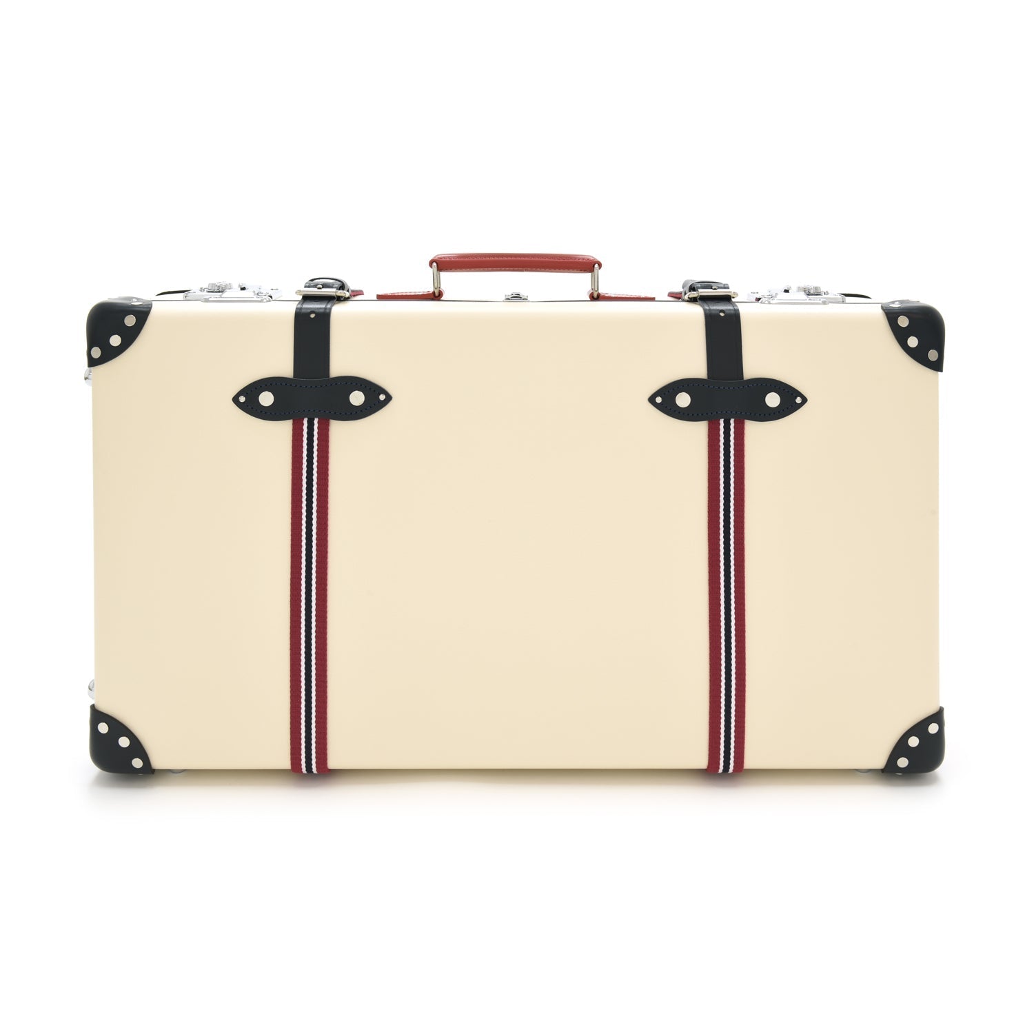 St. Moritz · Large Suitcase | Ivory/Navy & Red - GLOBE-TROTTER