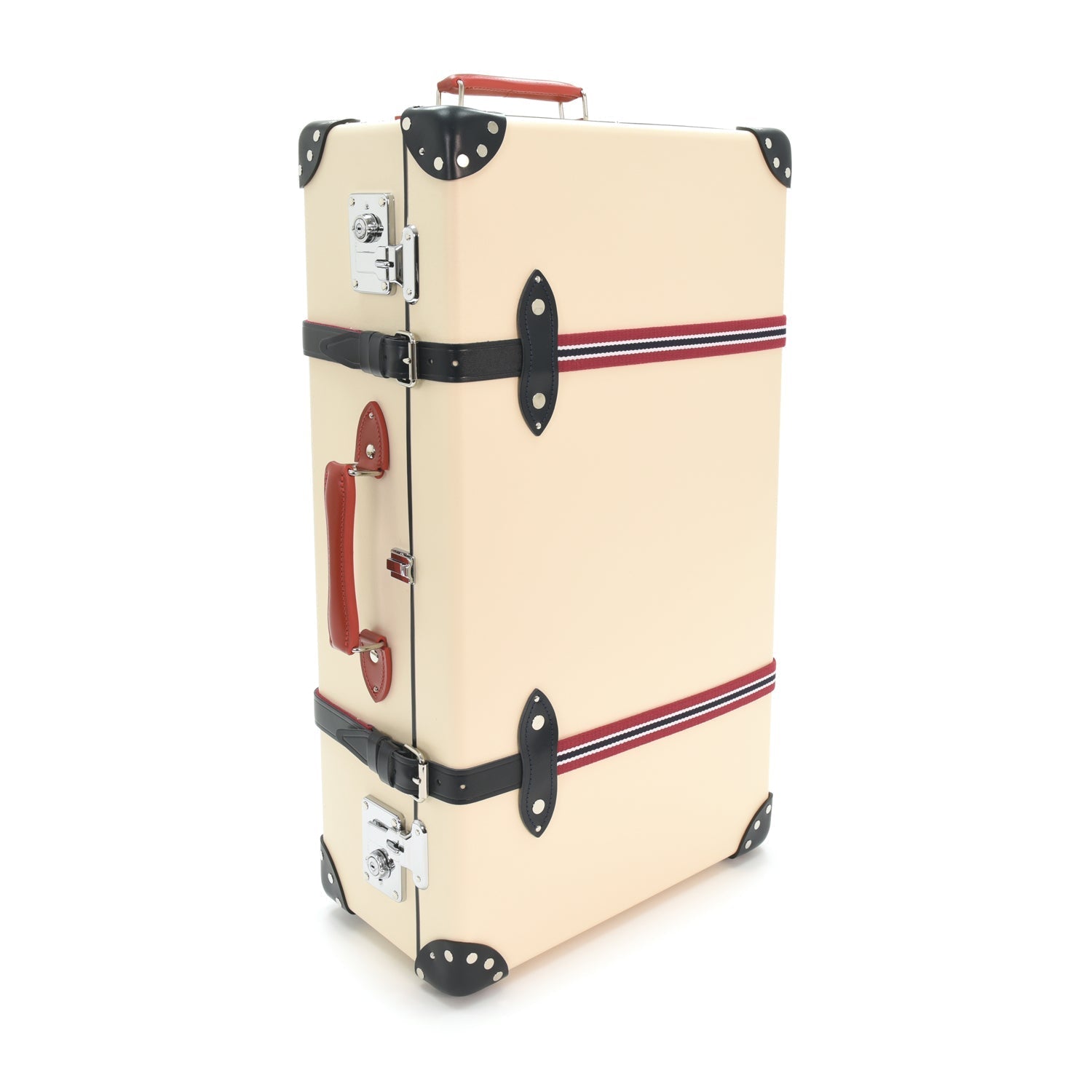 St. Moritz · Large Suitcase | Ivory/Navy & Red - GLOBE-TROTTER