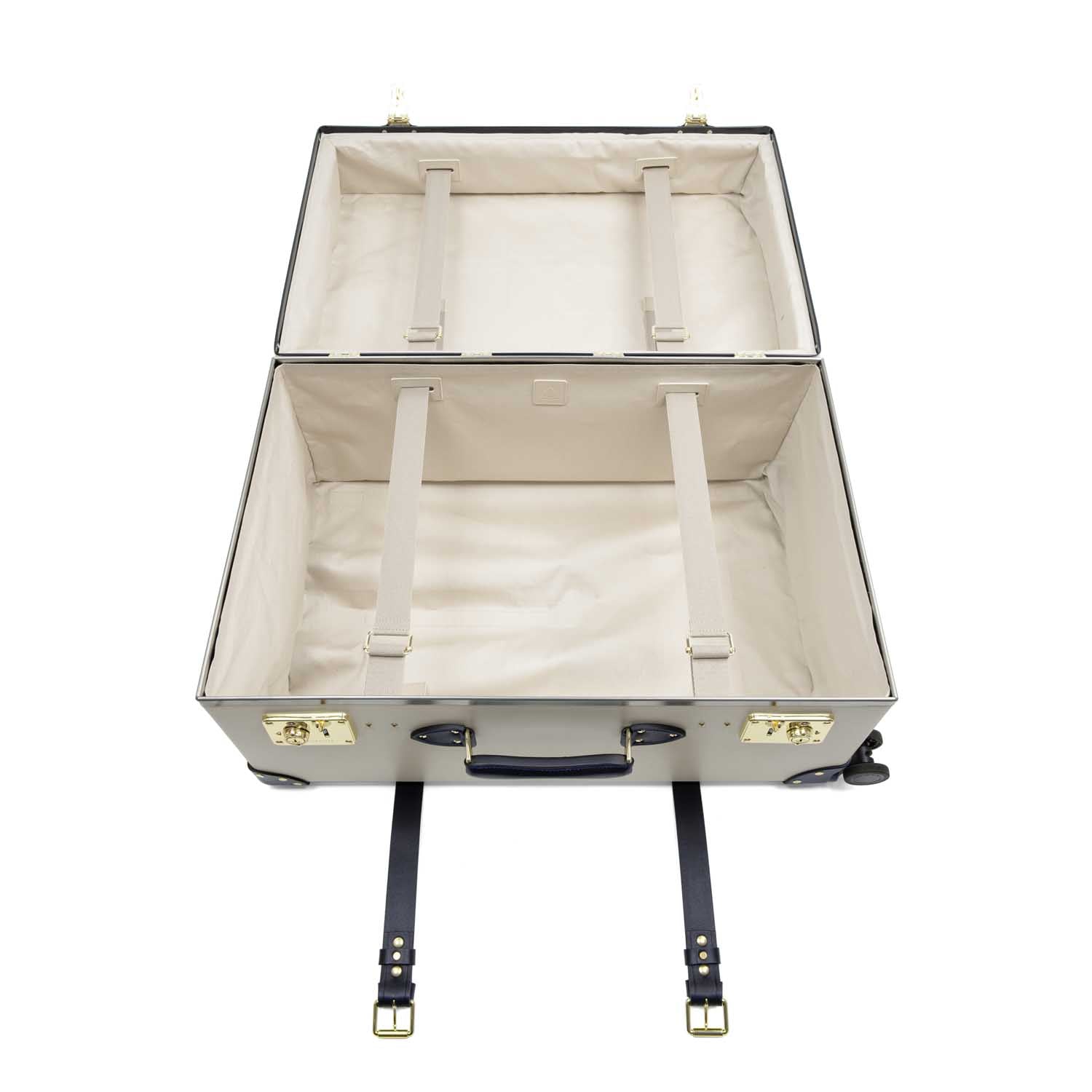 Centenary · XL Trunk - 4 Wheels | Ivory/Navy/Brass