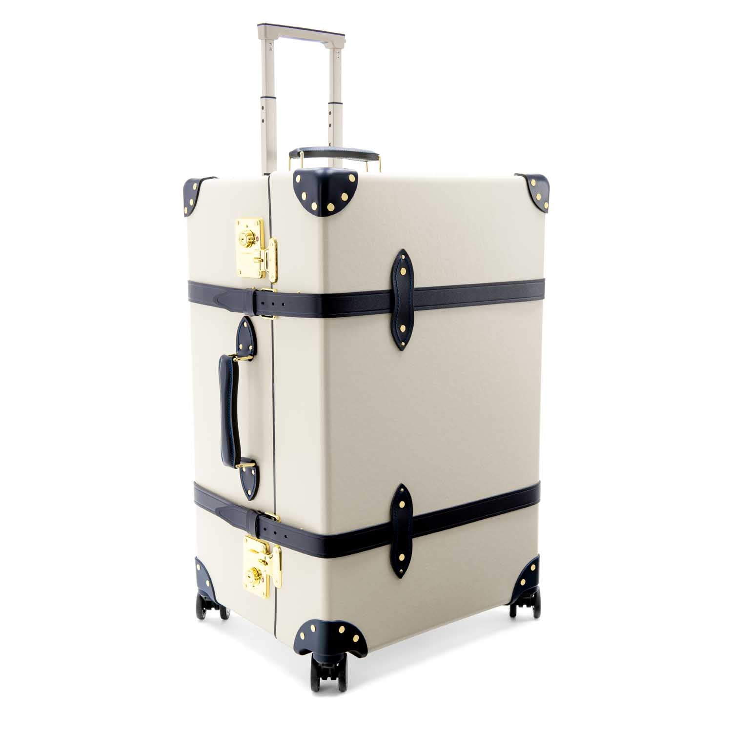 Centenary · XL Trunk - 4 Wheels | Ivory/Navy/Gold