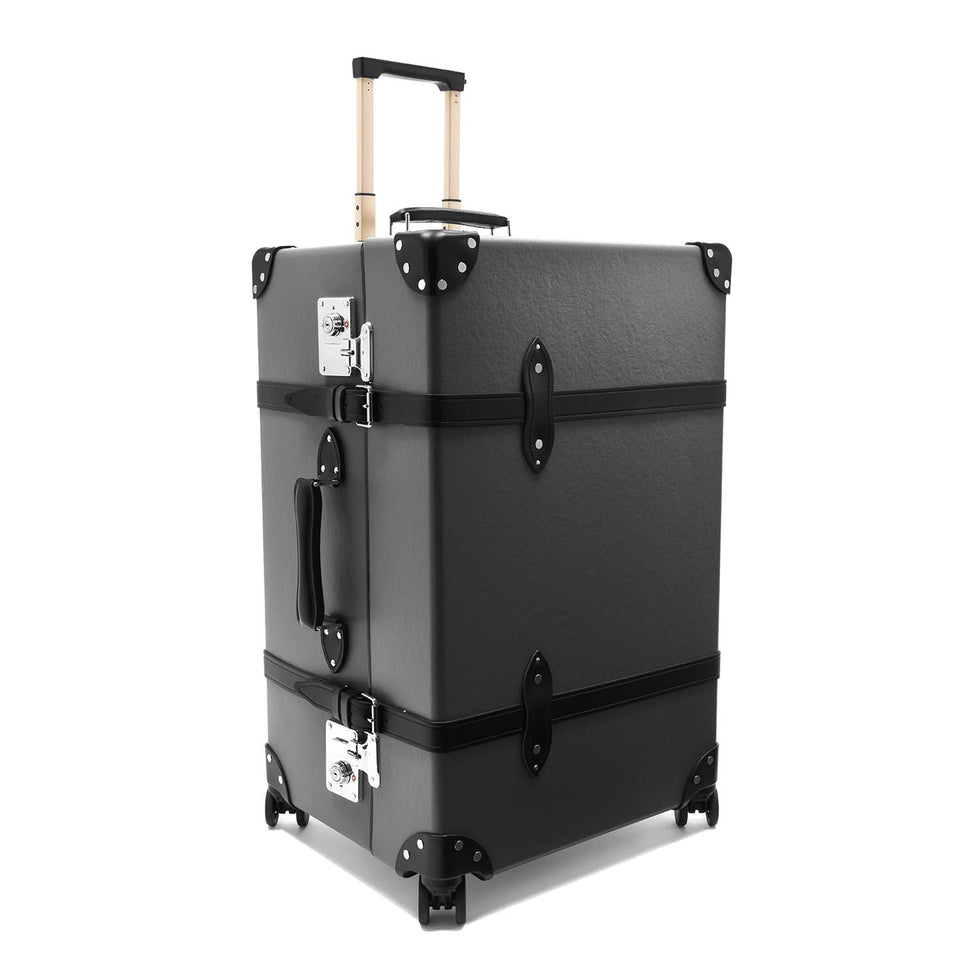 Globe-Trotter | XL Trunk | 4W | Charcoal (C) | Luxury Travel Trunk