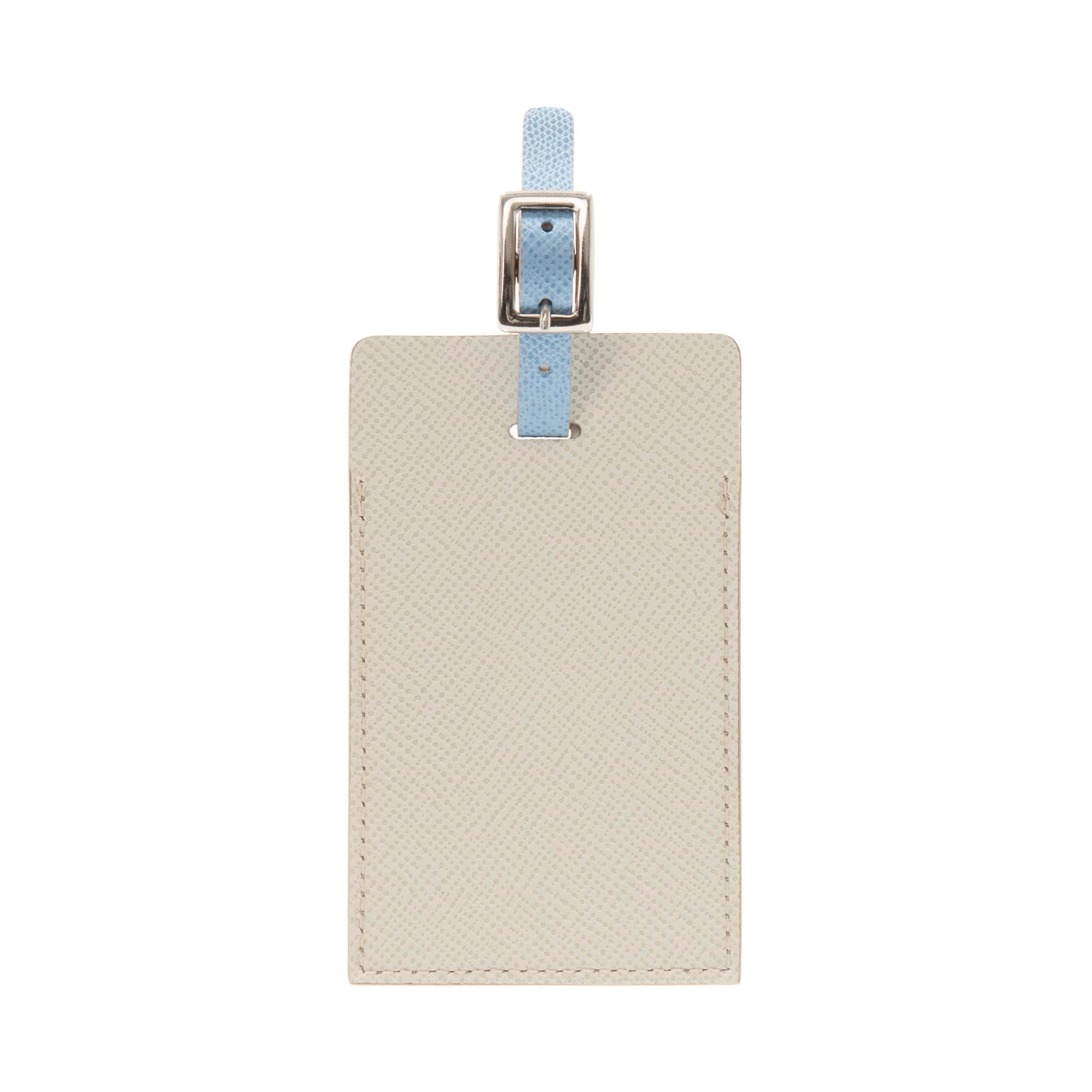 Jet · Luggage Tag | Yellow/Ivory/Chrome