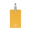 Jet · Luggage Tag | Yellow/Ivory/Chrome