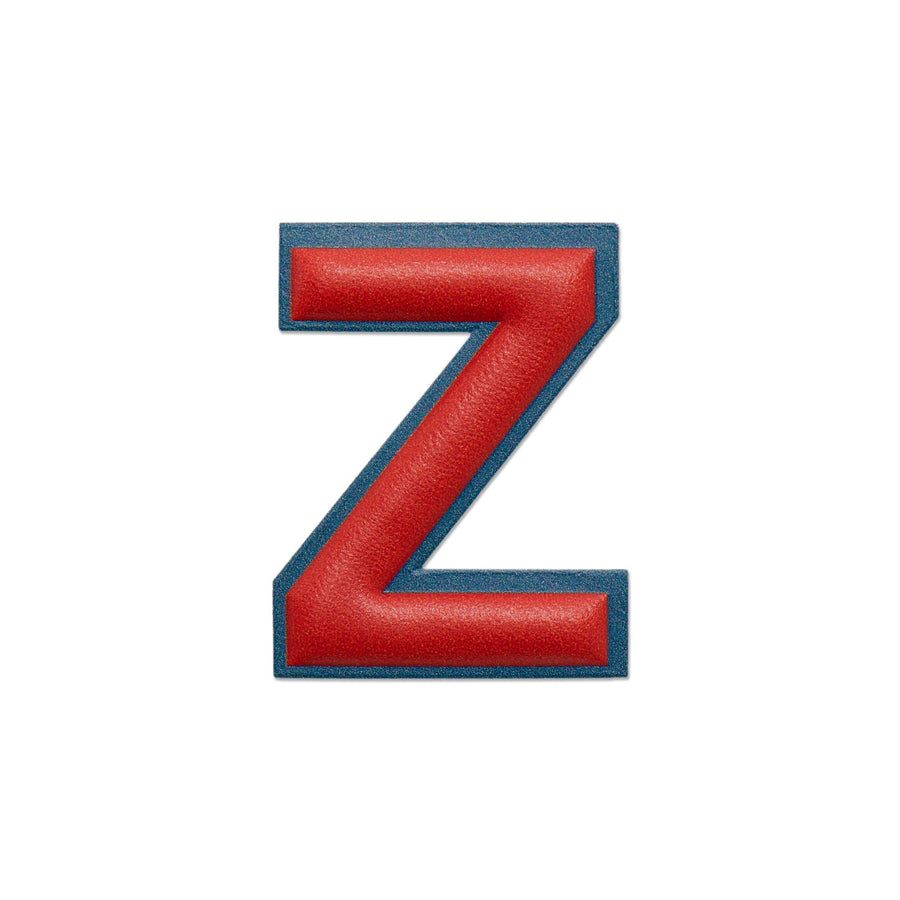 Alphabet · Leather Sticker | Red/Petrol Blue | Z – first image