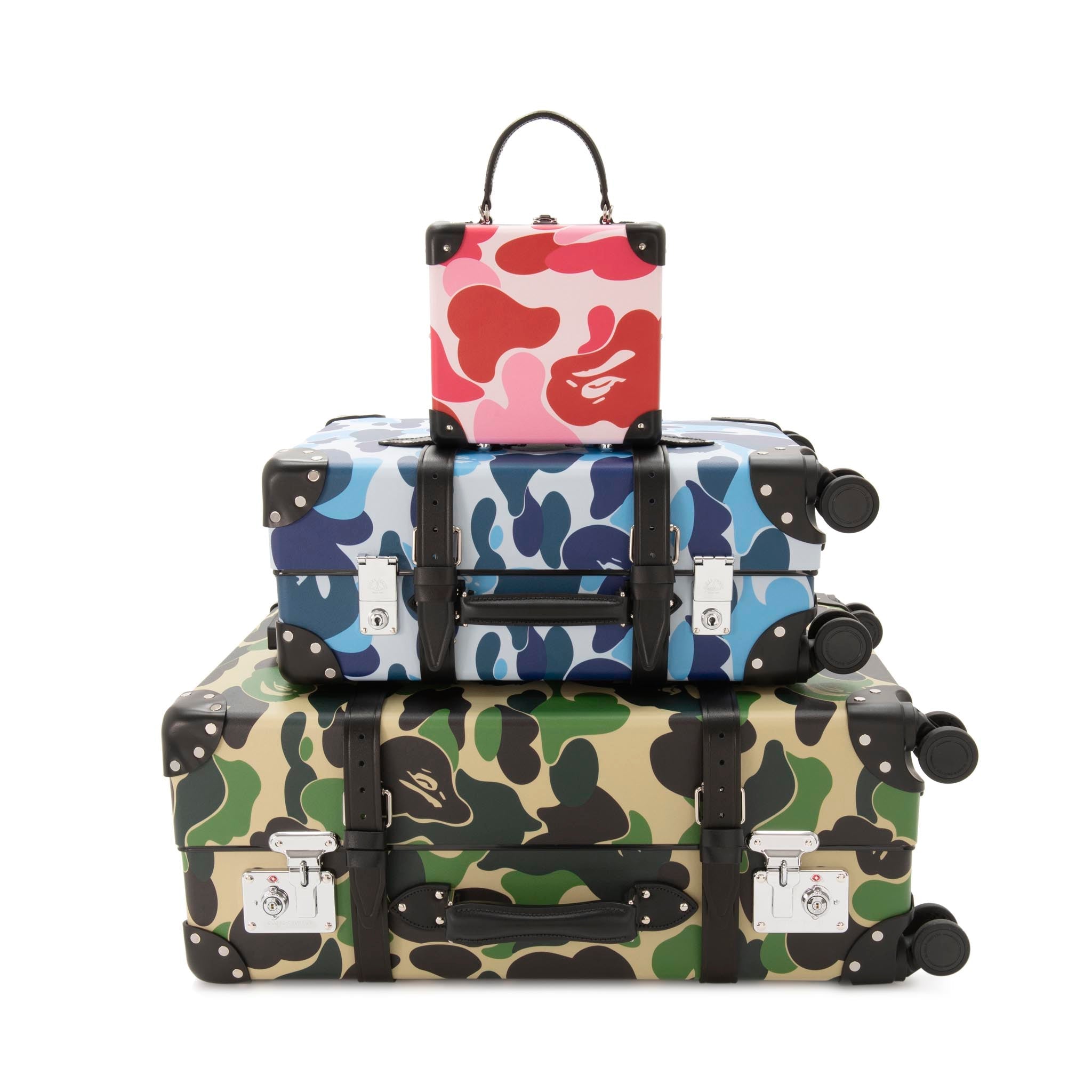 A BATHING APE® · Large Check-In - 4 Wheels | Green/Green/Chrome