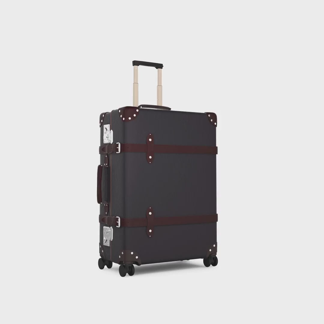 Centenary · Large Check-In - 4 Wheels | Brown/Burgundy