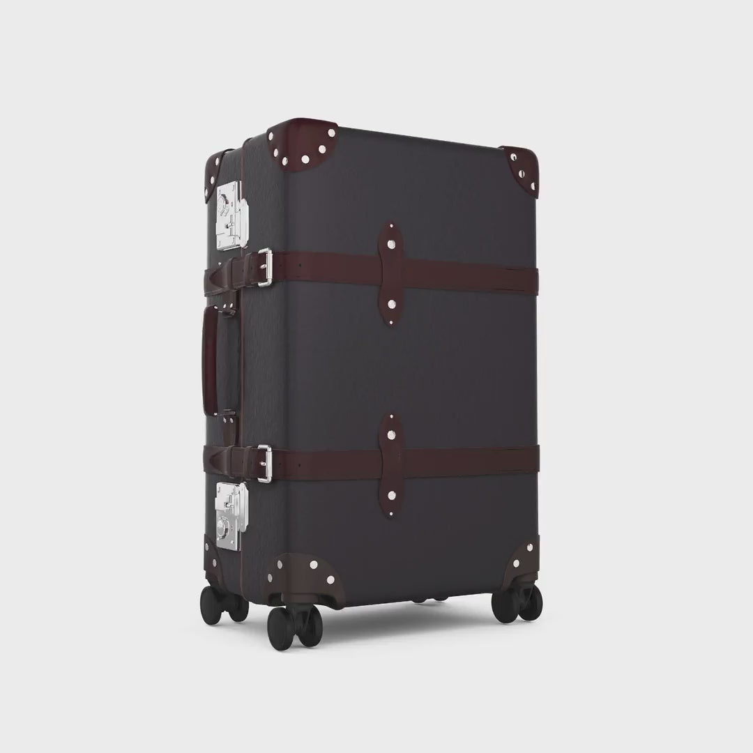 Centenary · Medium Check-In - 4 Wheels | Brown/Burgundy