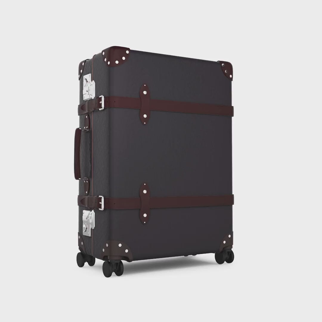 Centenary · Large Check-In - 4 Wheels | Brown/Burgundy