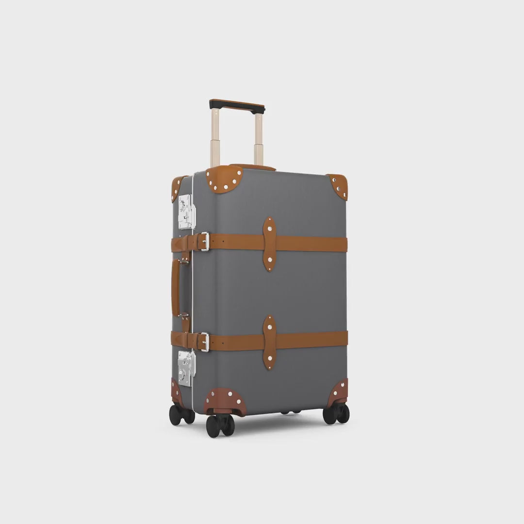 Centenary · Medium Check-In - 4 Wheels | Grey/Caramel