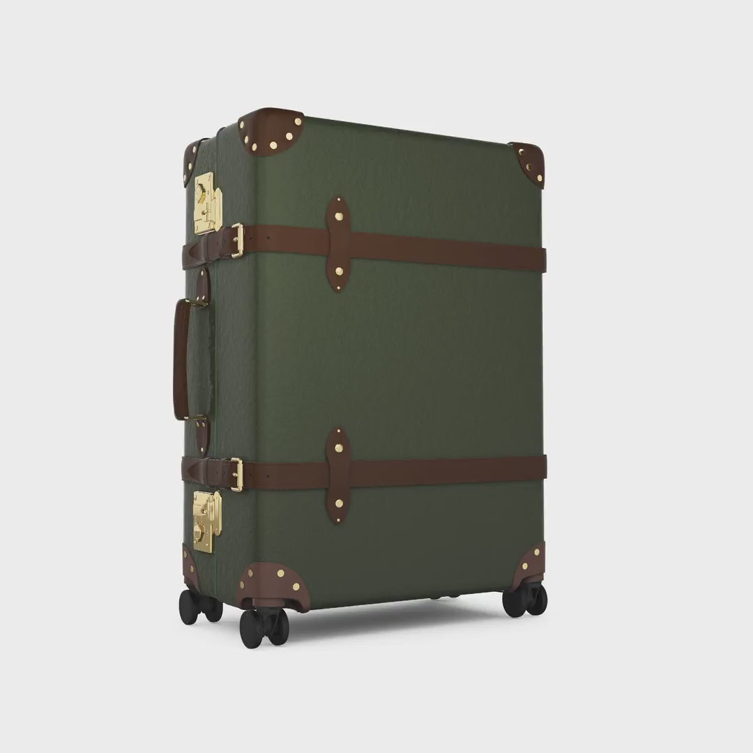 Centenary · Large Check-In - 4 Wheels | Green/Brown