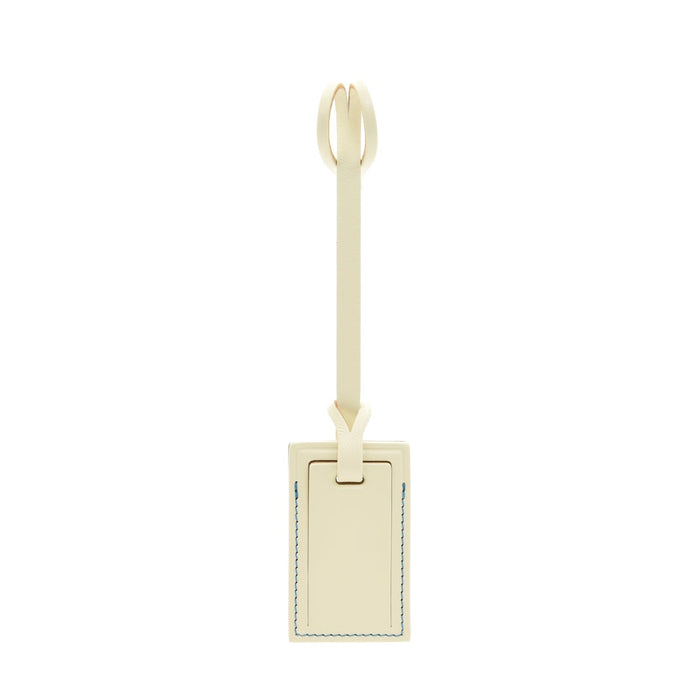 Albion · Small Luggage Tag | Ivory/Blue - GLOBE-TROTTER