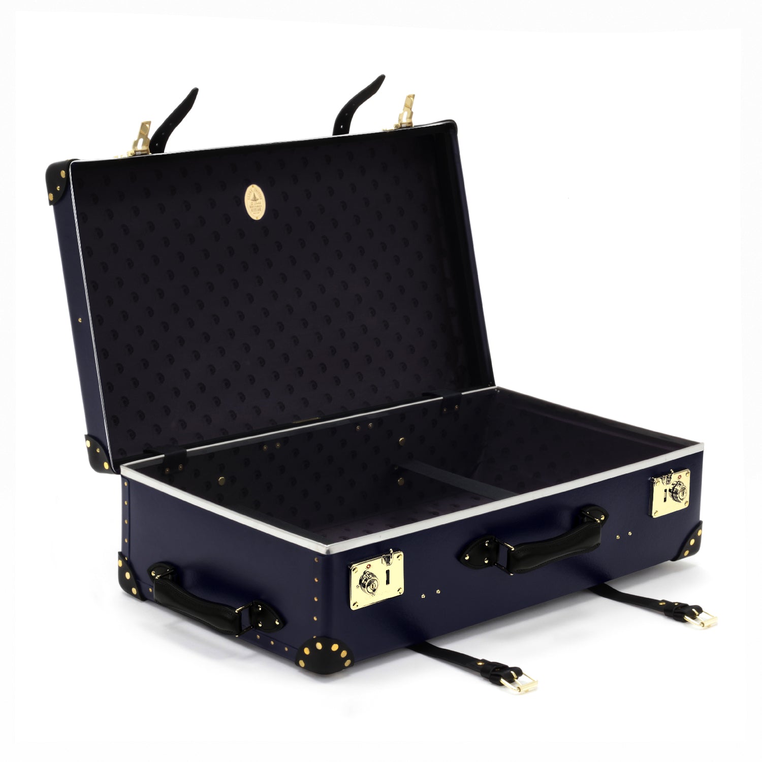 Spectre · Large Suitcase | Navy/Black - GLOBE-TROTTER