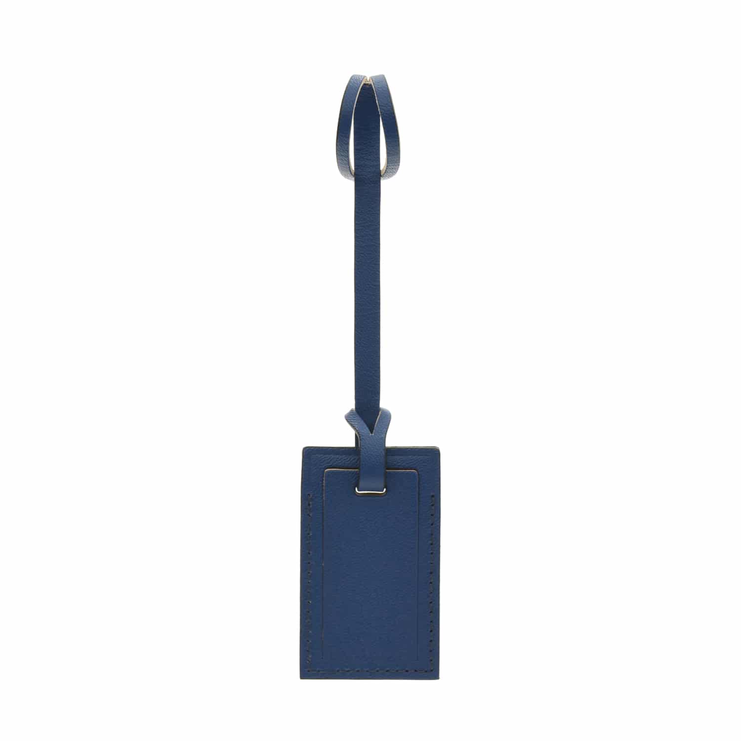 The London Square Collection · Luggage Tag | Cobalt/Chrome - GLOBE-TROTTER