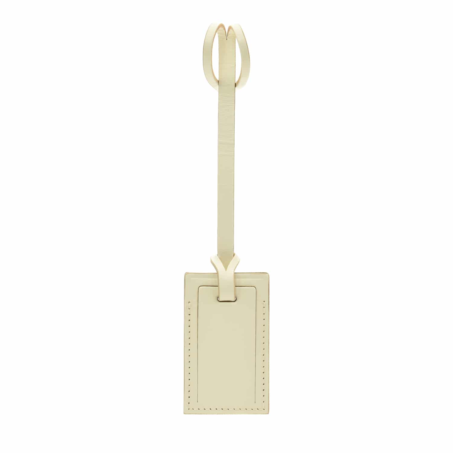 The London Square Collection · Luggage Tag | Ivory/Chrome - GLOBE-TROTTER